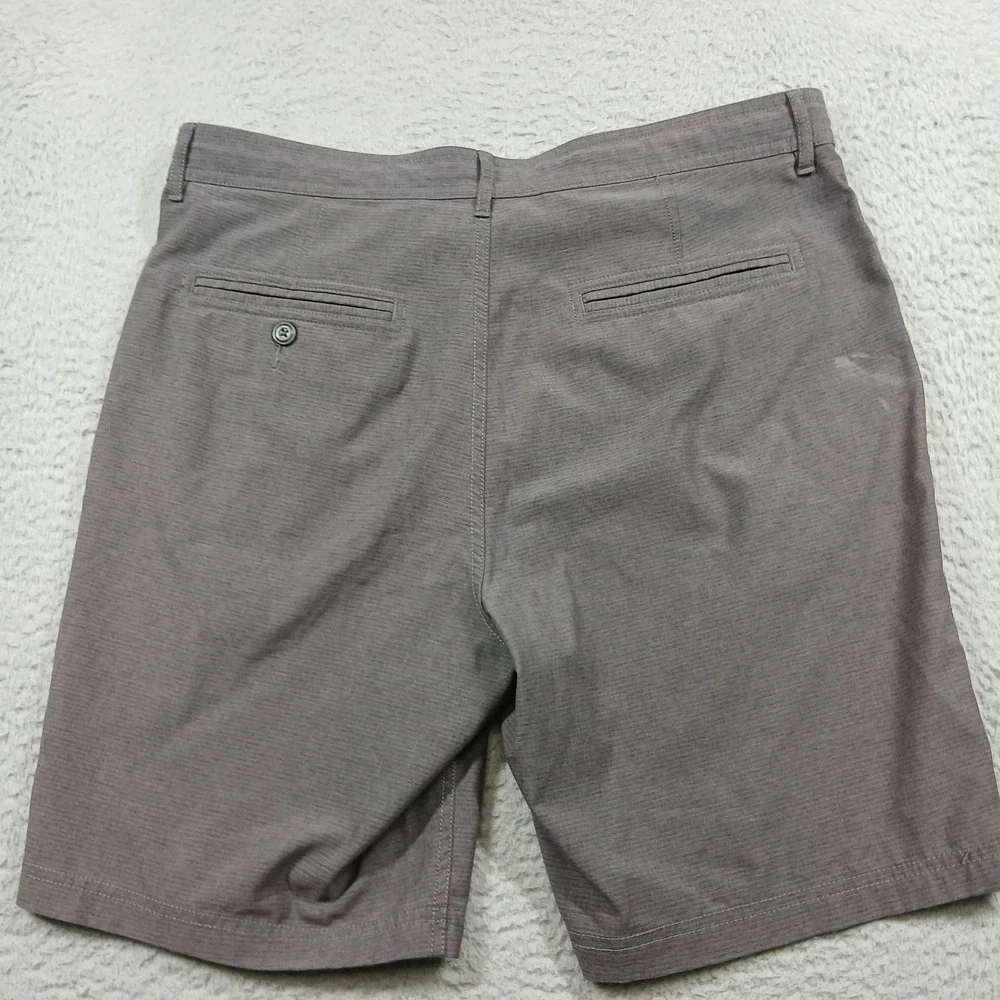PGA Tour Men's Golf Shorts Size 34‎ Grey Heathered Performance Active EUC